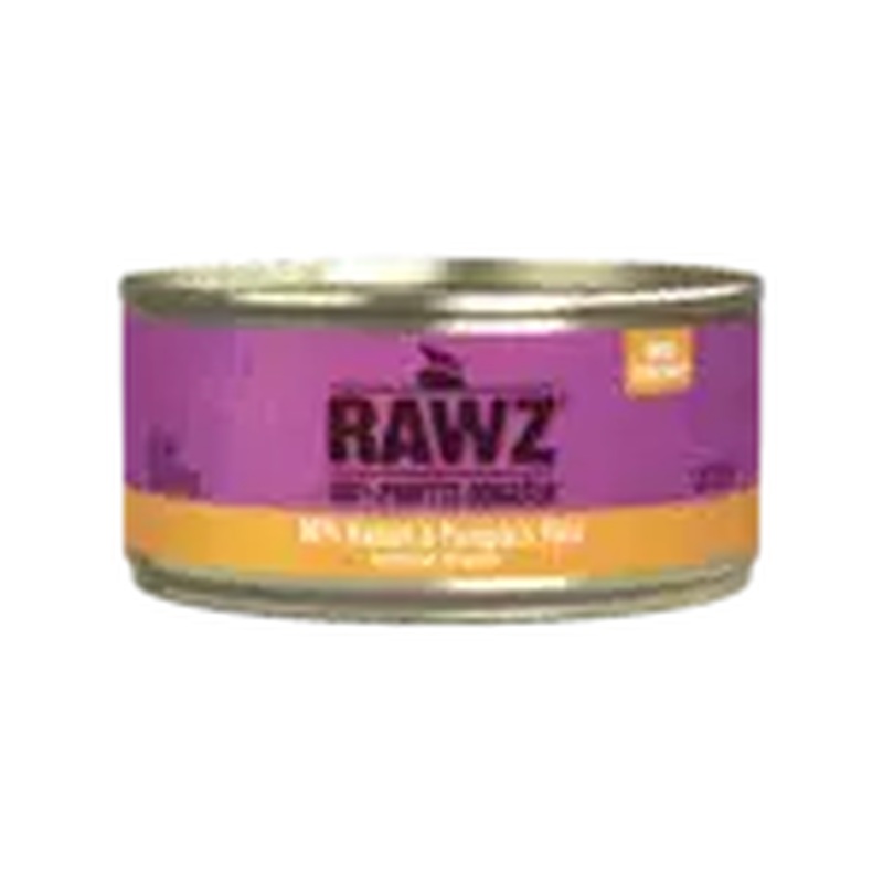 Rawz Wet Cat Food - 96% Rabbit & Pumpkin - 3oz Can
