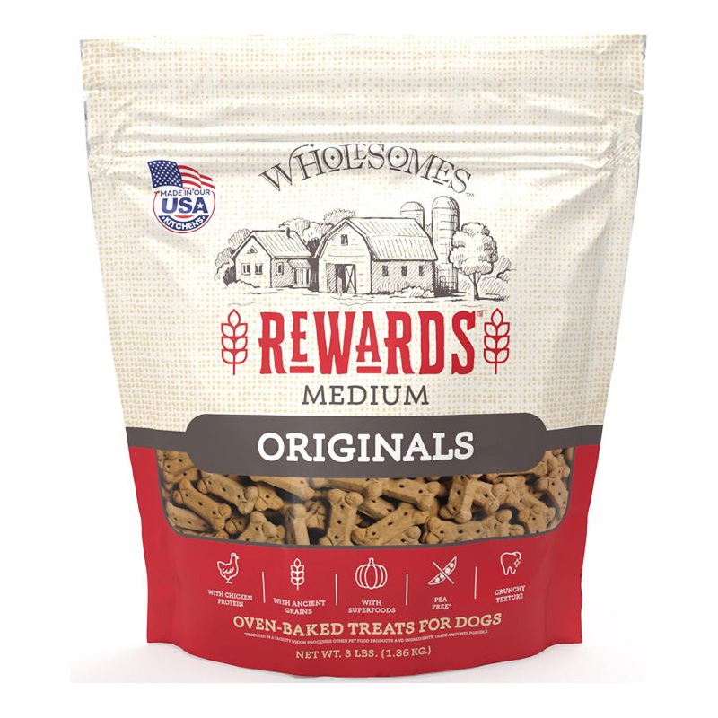Wholesomes Rewards Originals Medium Dog Treats 3lb