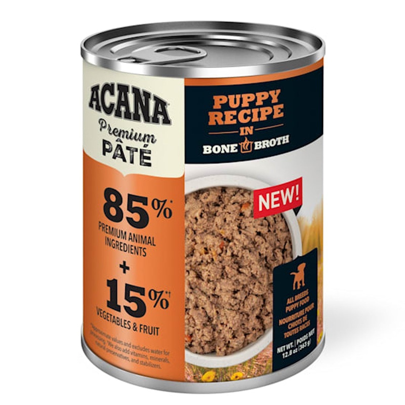 Acana Premium Pt Wet Dog Food Puppy - Chicken in Bone Broth - 12.8oz Can