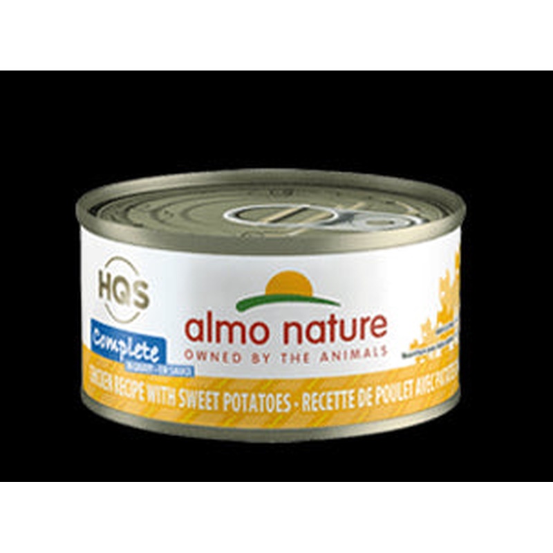 Almo Nature HQS Complete Wet Cat Food - Chicken Recipe w/ Sweet Potato - 2.47oz Can