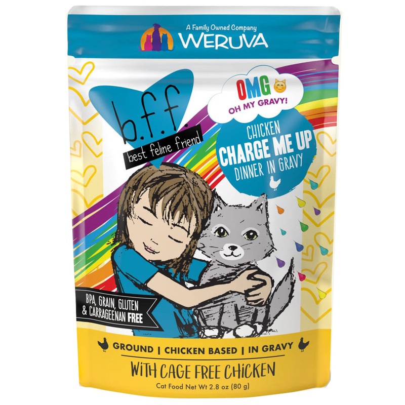 BFF OMG Wet Cat Food - Chicken Charge Me Up - 2.8oz Pouch
