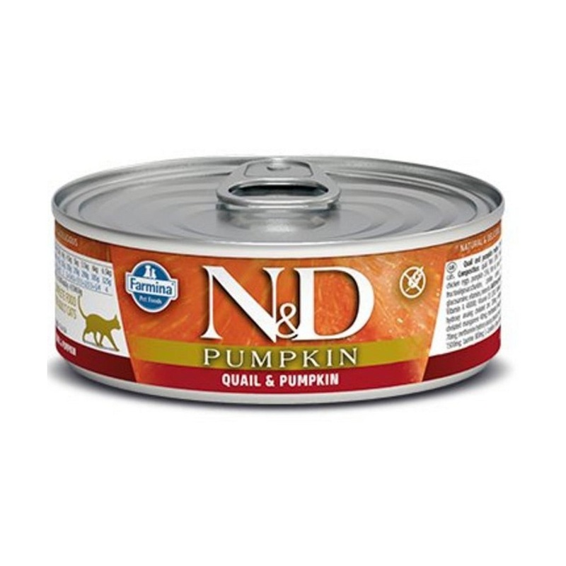 Farmina N&D Pumpkin Grain Free Wet Cat Food - Quail - 2.81oz Can