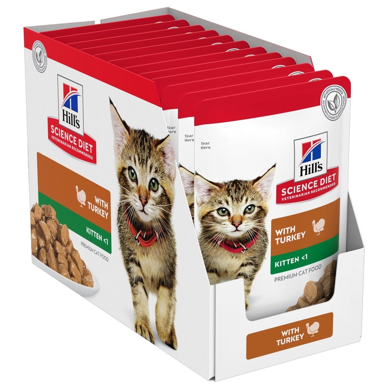 Hill's Science Diet Kitten Wet Food Turkey 12x85g