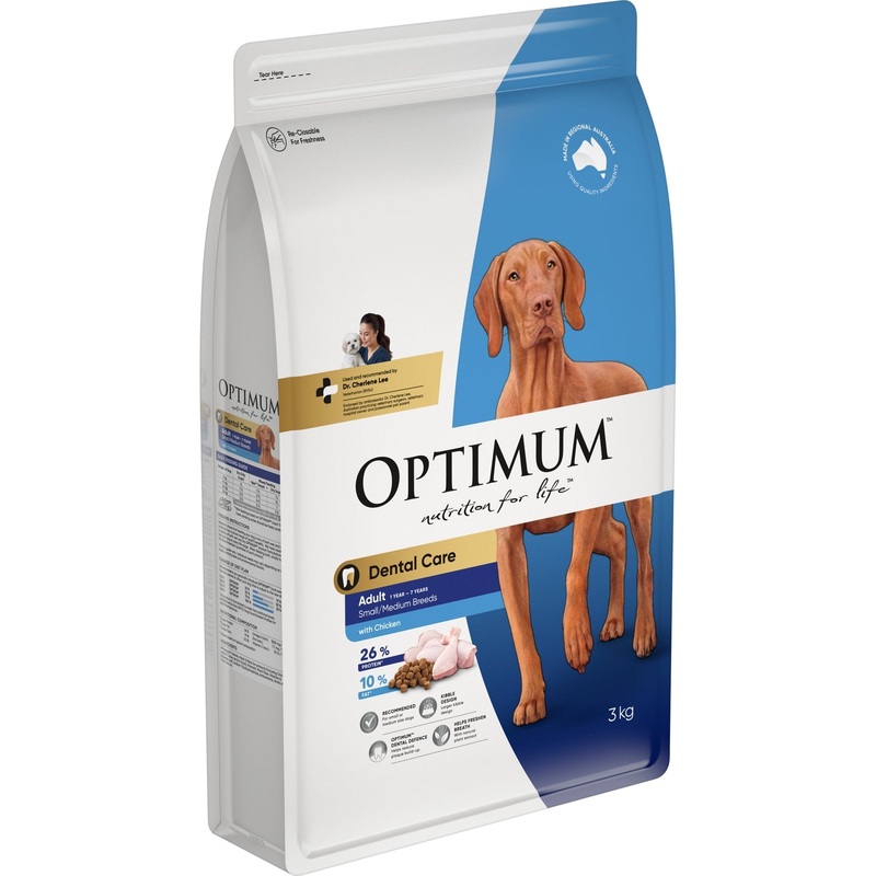 Optimum Dry Dog Food Adult Dental Care with Chicken 3kg