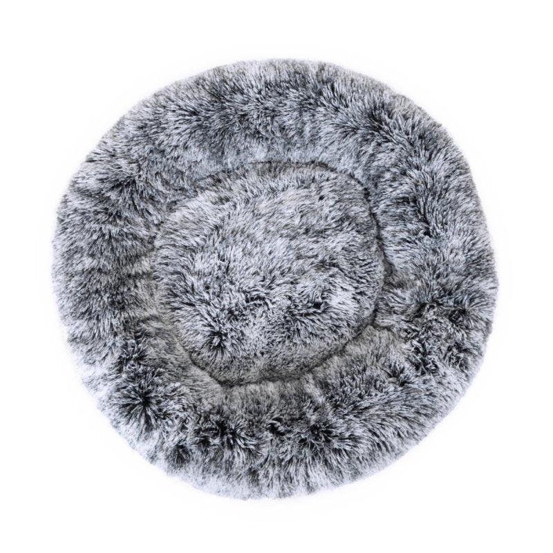 Superior Pet Bed Curl Up Cloud Calming Dog Bed Dove Grey
