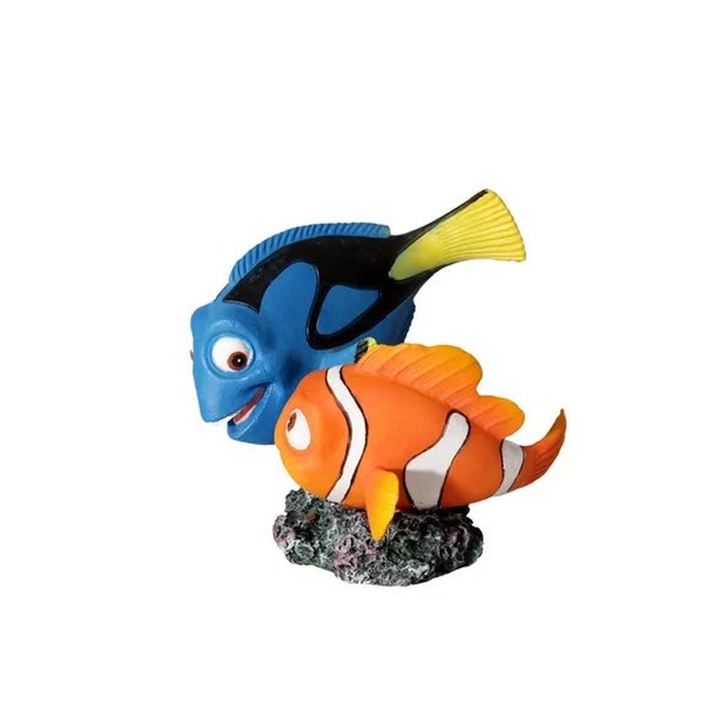 Aqua One Ornament Blue Tang And Clownfish 10x9.5x9.8cm