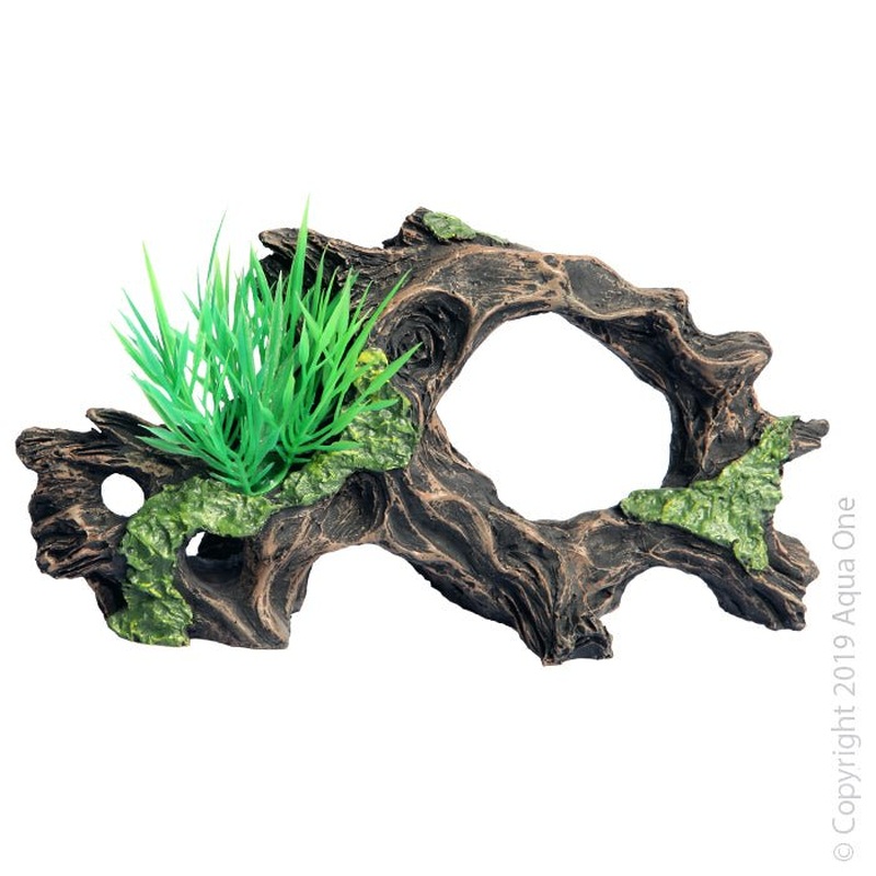 Aqua One Ornament Driftwood With Plant
