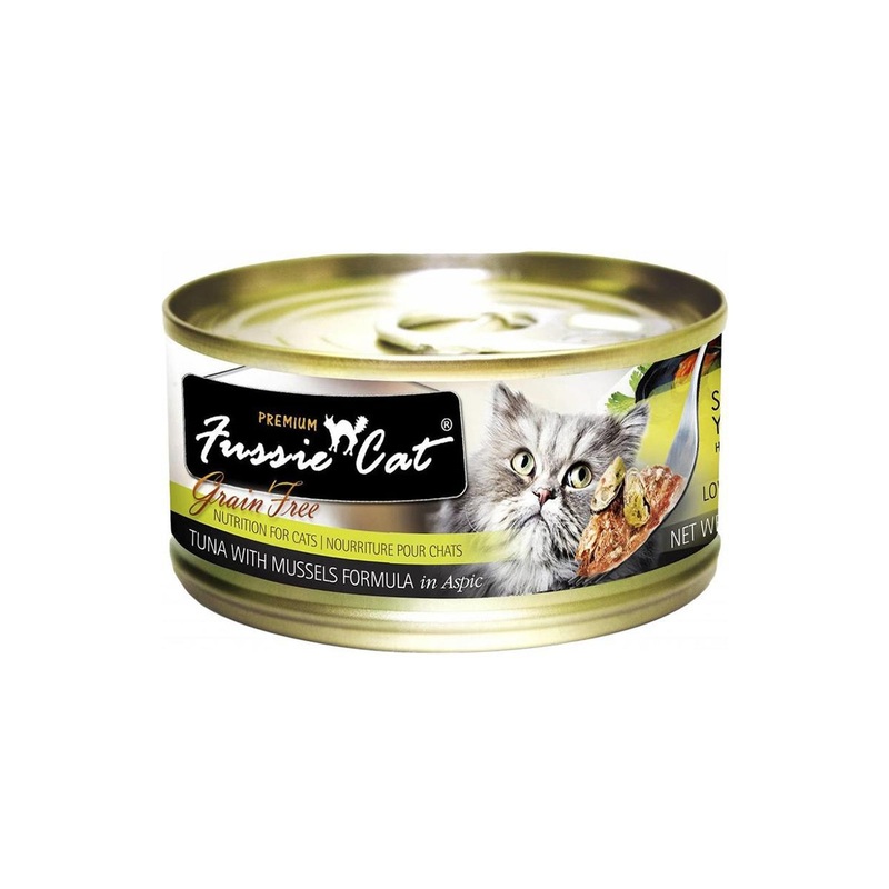 Fussie Cat Premium Wet Cat Food - Tuna & Mussels - 2.8oz Can
