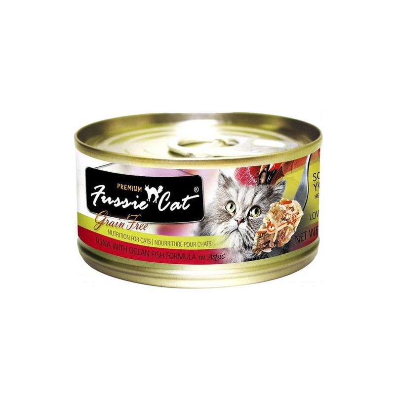 Fussie Cat Premium Wet Cat Food - Tuna & Ocean Fish - 2.8oz Can