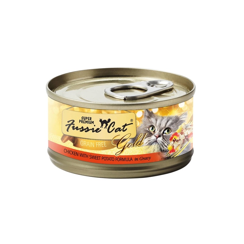 Fussie Cat Wet Cat Food - Chicken with Sweet Potato 2.8oz Can