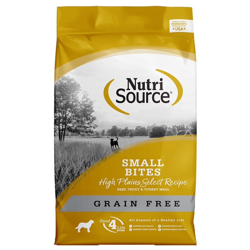 Nutrisource High Plains Small Bites Grain Free Dry Dog Food 15lb Bag