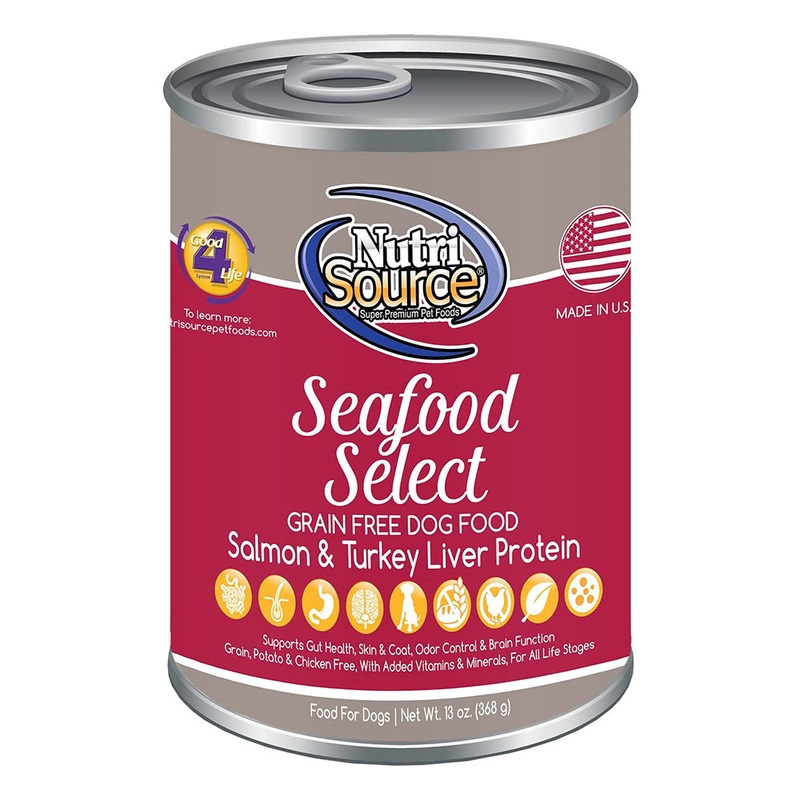 Nutrisource Seafood Select Formula Pate Canned Dog Food 13oz
