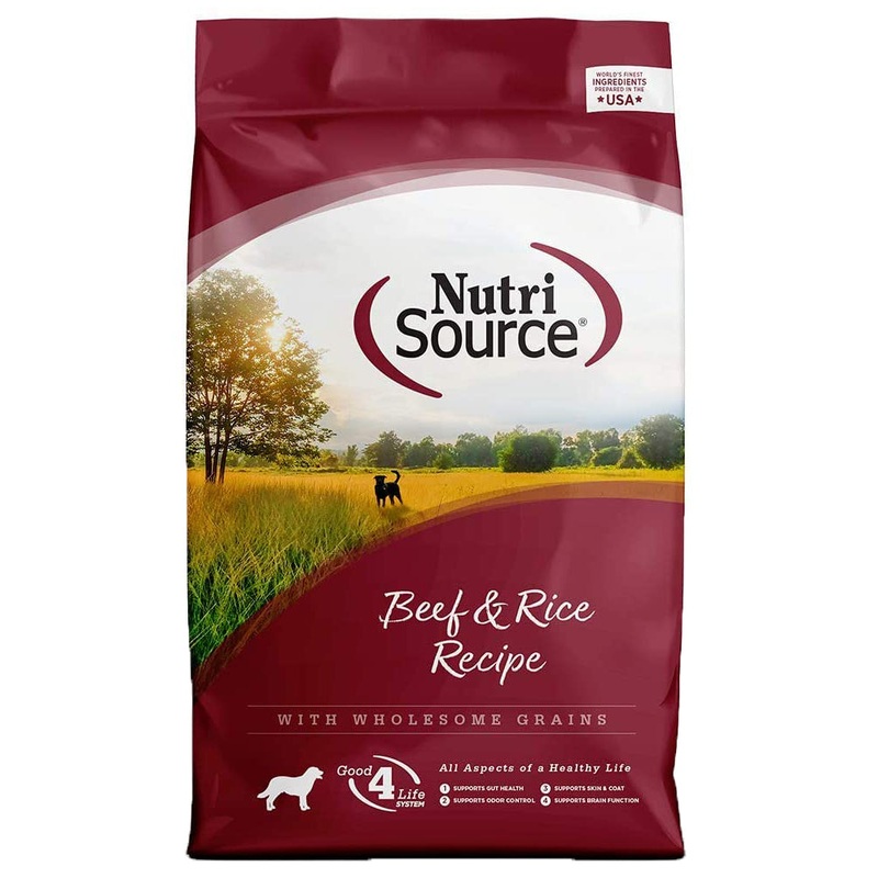 Nutrisource Wholesome Grains Dry Dog Food - Beef & Rice - 5lb Bag