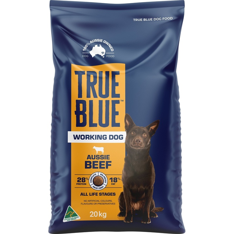 True Blue Working Dog Dry Food Beef 20kg