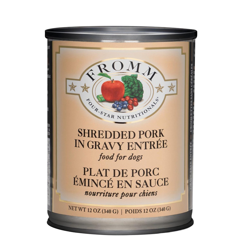 Fromm Four-Star Wet Dog Food - Shredded Pork in Gravy - 12oz Can