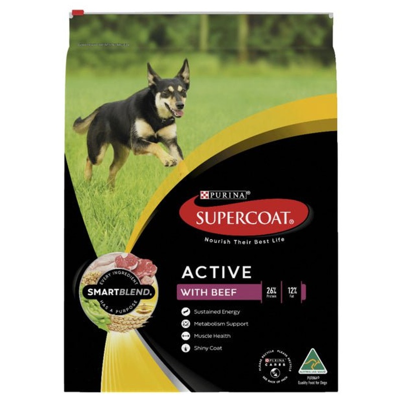 Supercoat Active Beef Purina 18kg