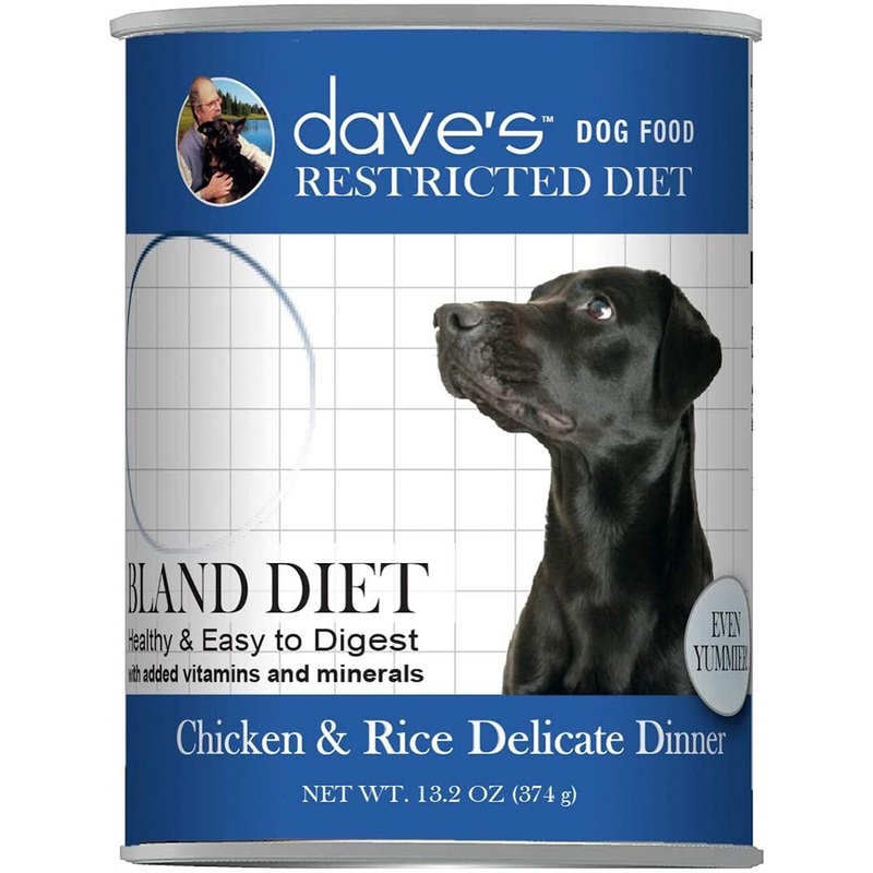 Dave's Pet Food Restricted Diet Wet Dog Food - Bland Chicken & Rice Formula - 13oz Can