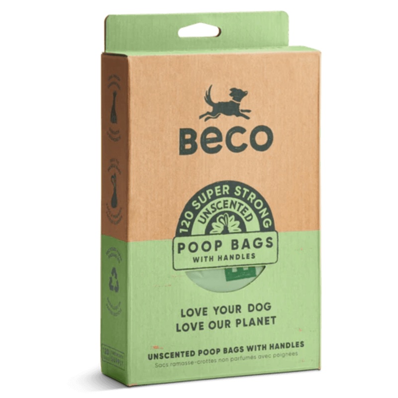 Beco Eco Friendly Unscented Poop Bags with Handles