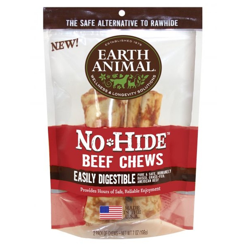 Earth Animal No-Hide Beef 7" Chews 2 Pack