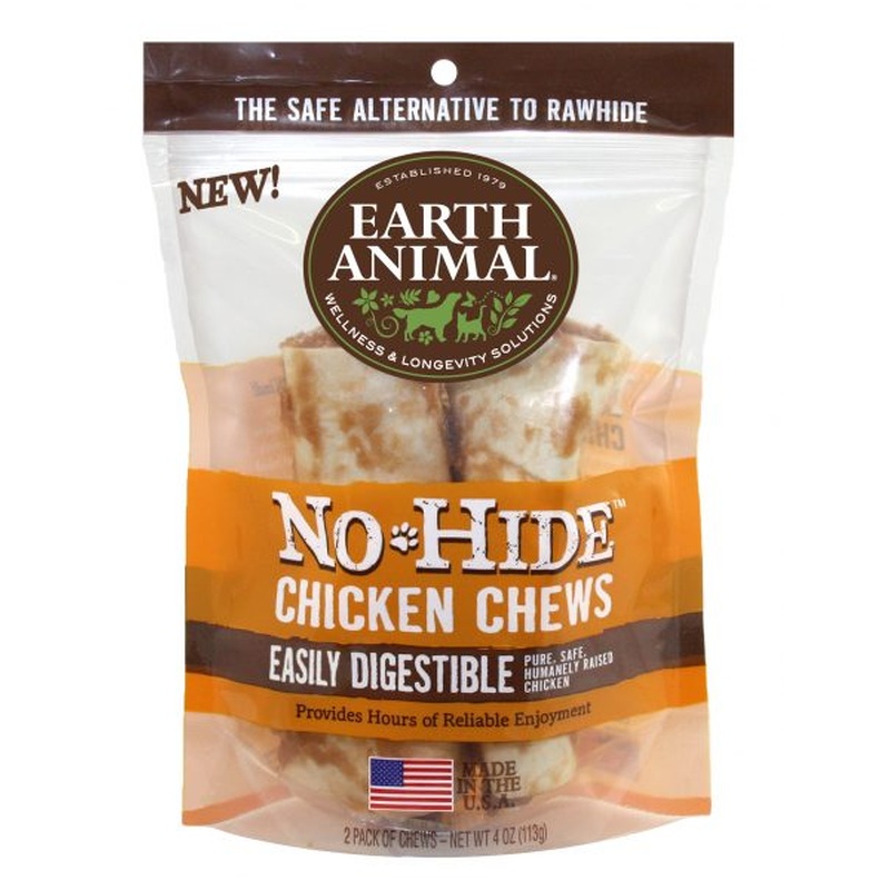 Earth Animal No-Hide Chicken 4" Chews 2 Pack