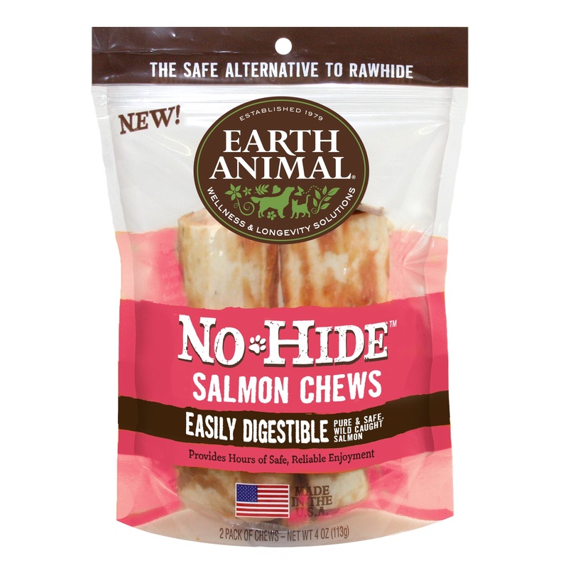 Earth Animal No-Hide Salmon 4" Chews 2 Pack