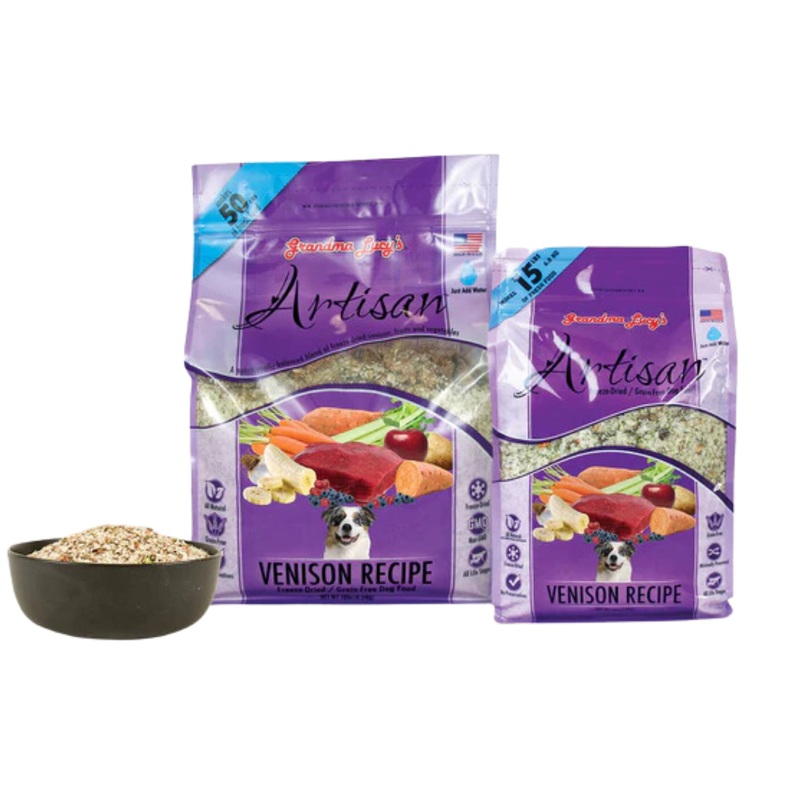 Grandma Lucy's Artisan Venison Dry Dog Food 10lb