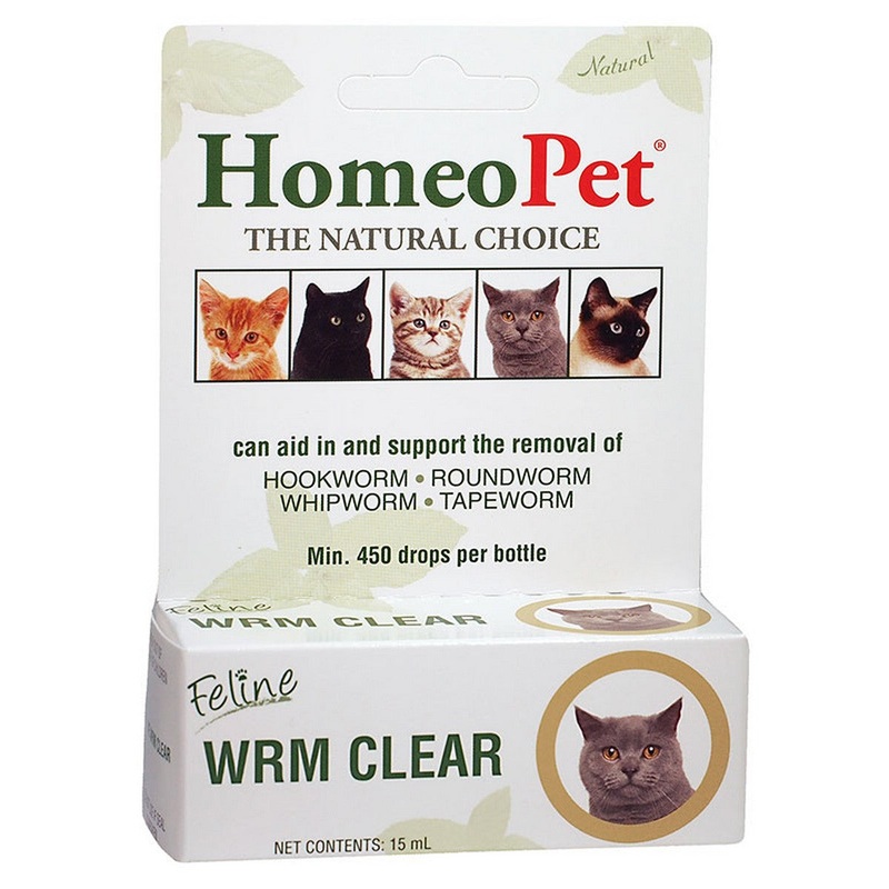 HomeoPet Feline WRM Clear Cat Medicine 15ml