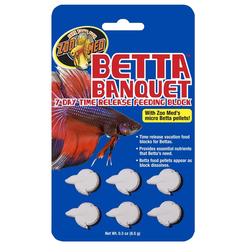 ZOO MED Betta Banquet 7 Day Release Feeding Block