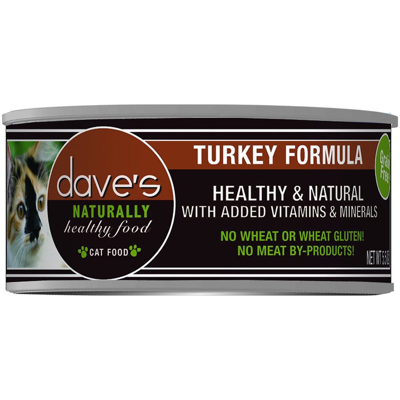 Dave's Pet Food Naturally Healthy Wet Cat Food - Turkey - 5.5oz Can