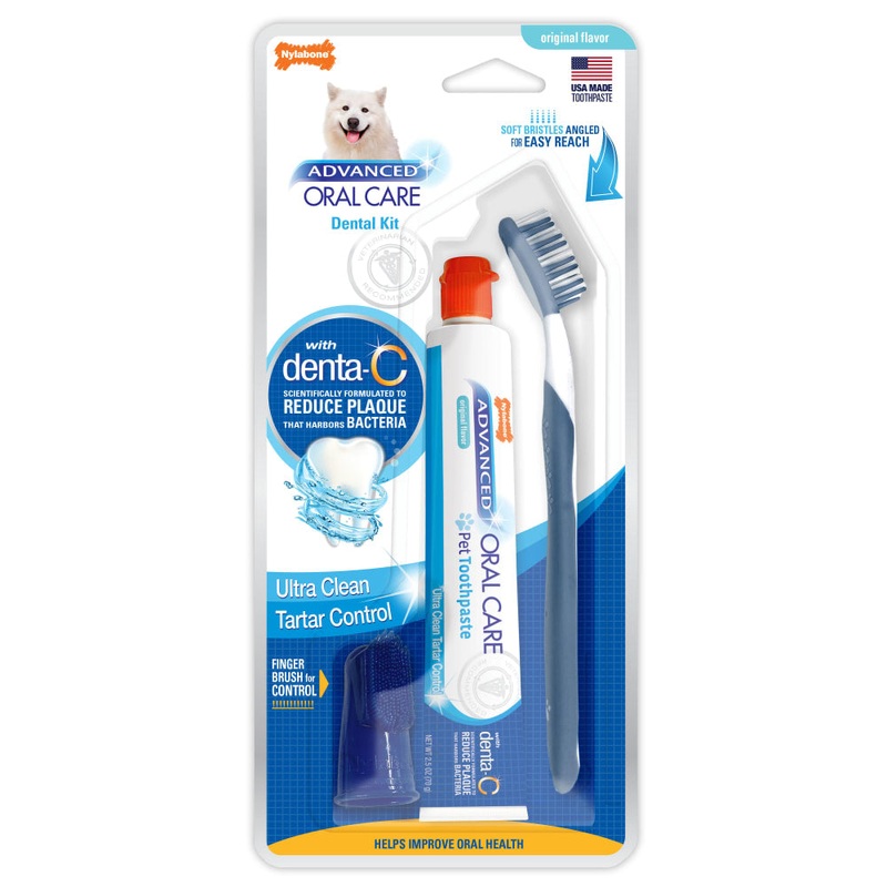 Nylabone Advanced Oral Care - Natural Dog Dental Kit