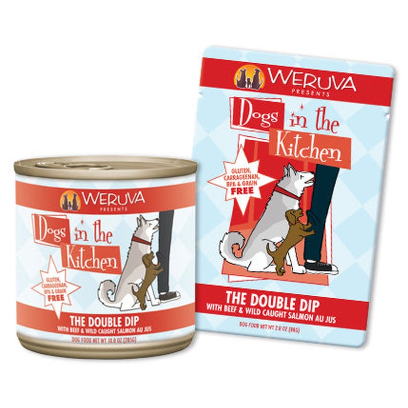 Weruva The Double Dip with Beef and Wild Caught Salmon Au Jus 10oz