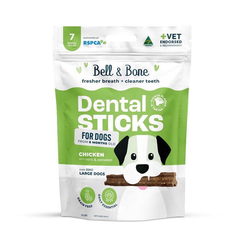 Bell and Bone Dental Sticks - Chicken, Mint and Seaweed