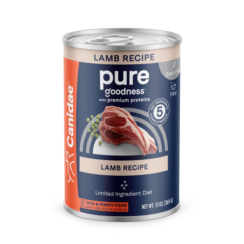 Canidae PURE Grain Free, Limited Ingredient Wet Dog Food, Lamb, 13oz