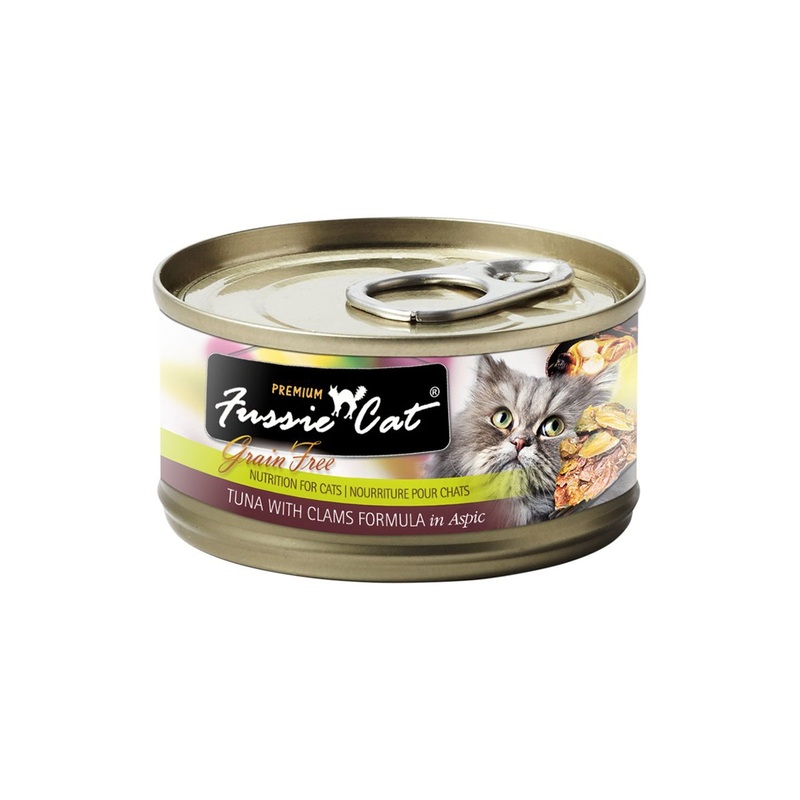 Fussie Cat Premium Wet Cat Food - Tuna & Clams - 2.8oz Can