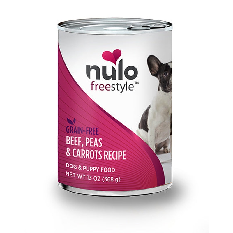 Nulo FreeStyle Grain Free Wet Dog Food -  Beef, Peas & Carrots - 13oz Can