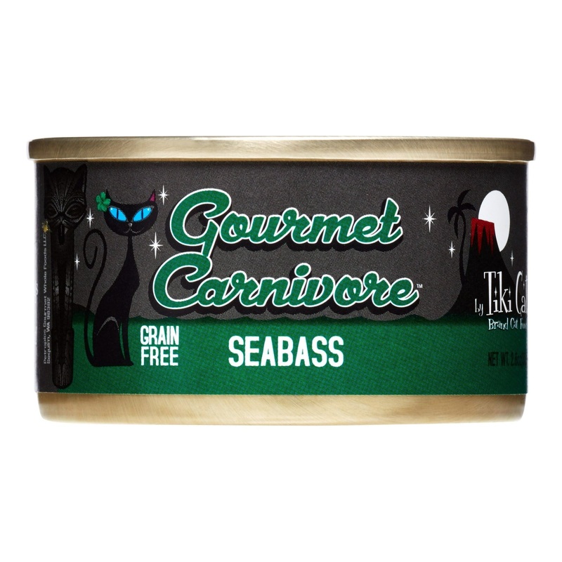 Tiki Cat Gourmet Carnivore Grain-Free Seabass Wet Cat Food 2.8oz