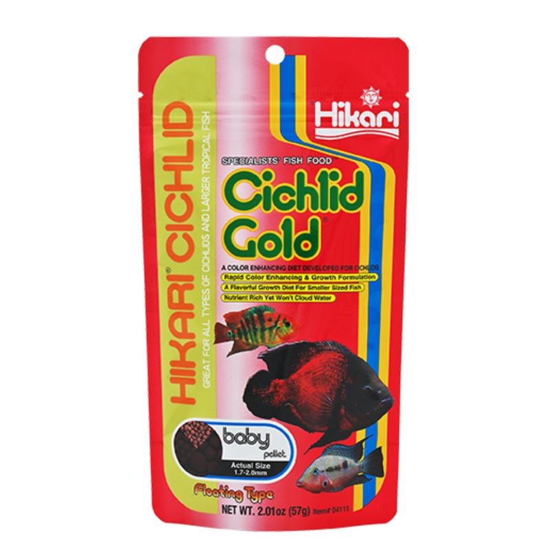 Hikari Cichlid Gold Medium Pellet Fish Food 2oz