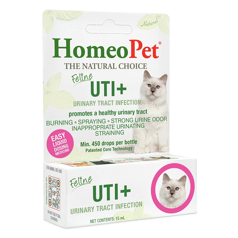 HomeoPet Feline UTI+ Natural Remedy For Cats - 15ml