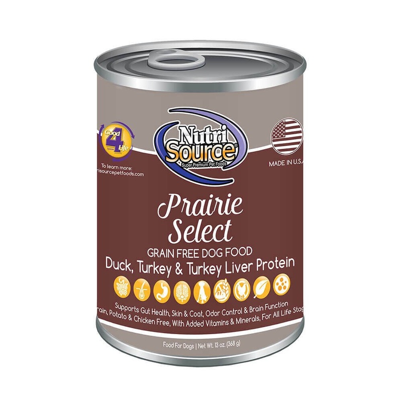 Nutrisource Prairie Select Formula Pate Canned Dog Food 13oz