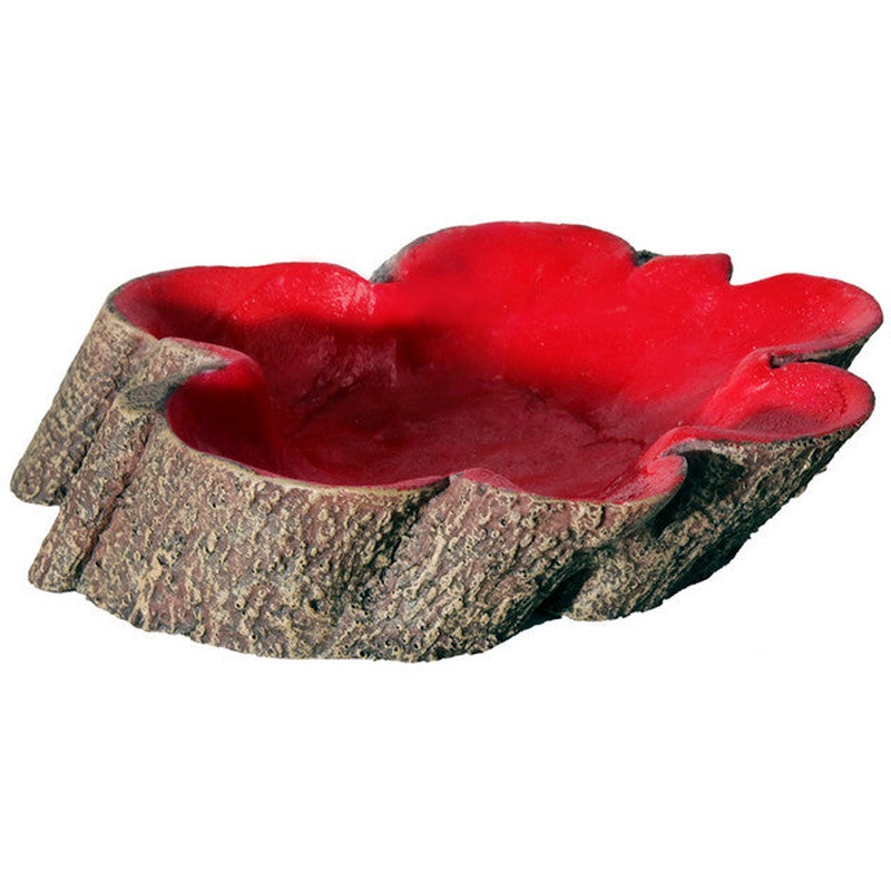 Reptile One Hermit Crab Tree Stump Bowl Red
