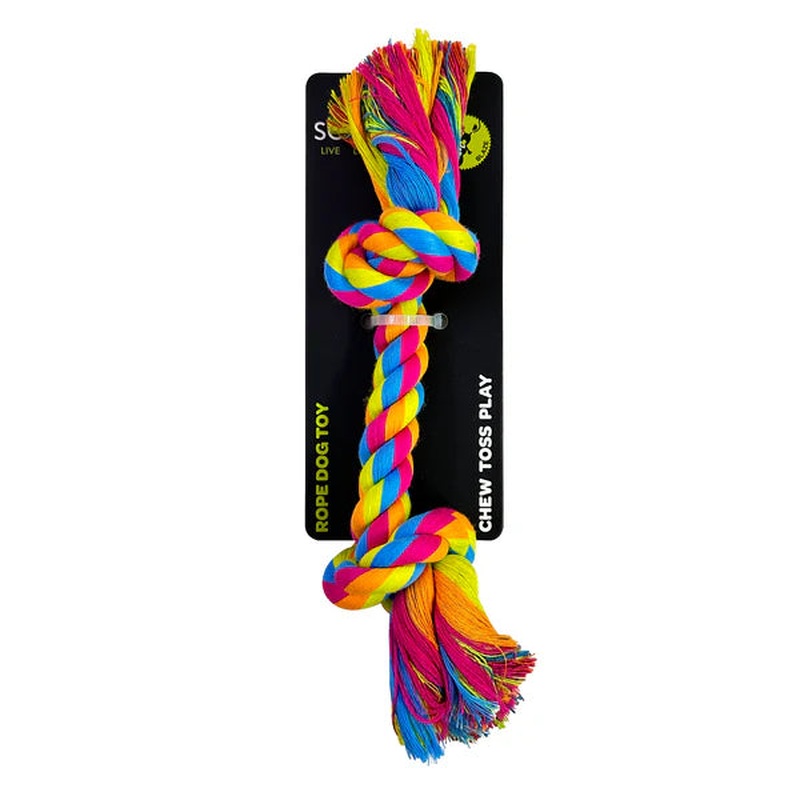 Scream 2-Knot Rope Dog Toy 22cm