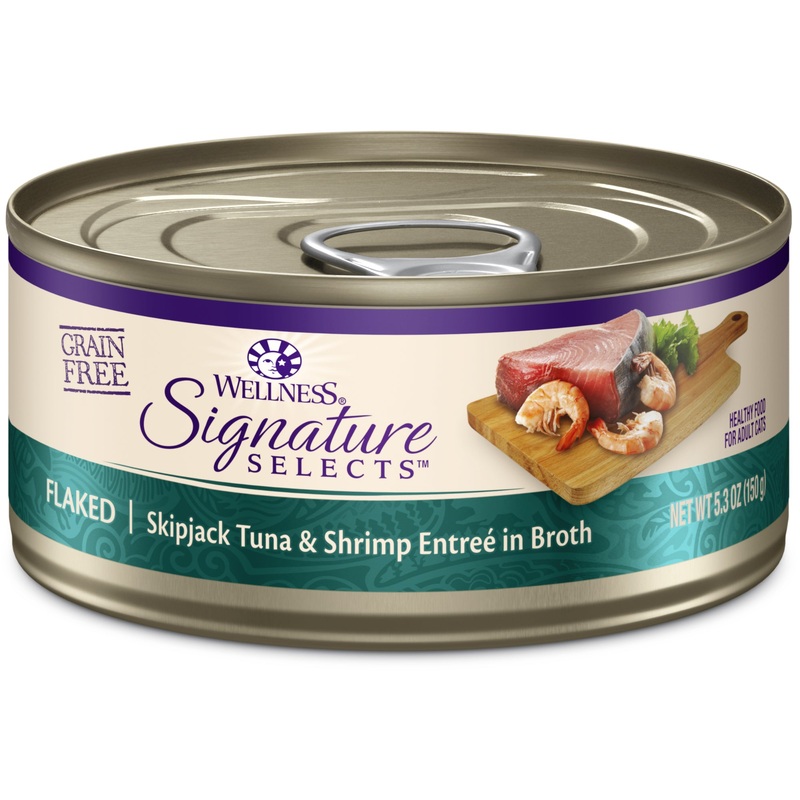 Wellness Signature Selects Flaked Skipjack Tuna & Shrimp 2.8oz