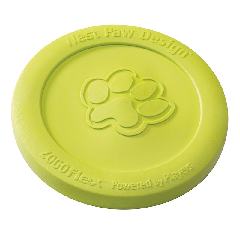 West Paw Zisc Large Green Frisbee Disc Dog Toy