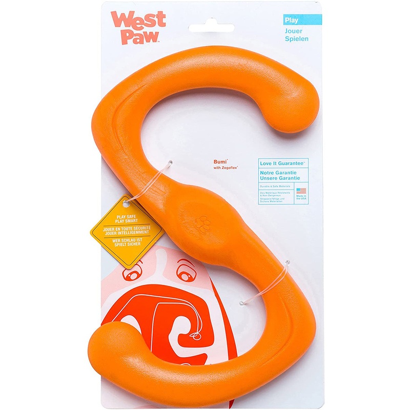 West Paw Zogoflex Bumi Large Tangerine Dog Toy