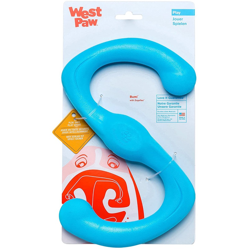West Paw Zogoflex Bumi Small Aqua Dog Toy