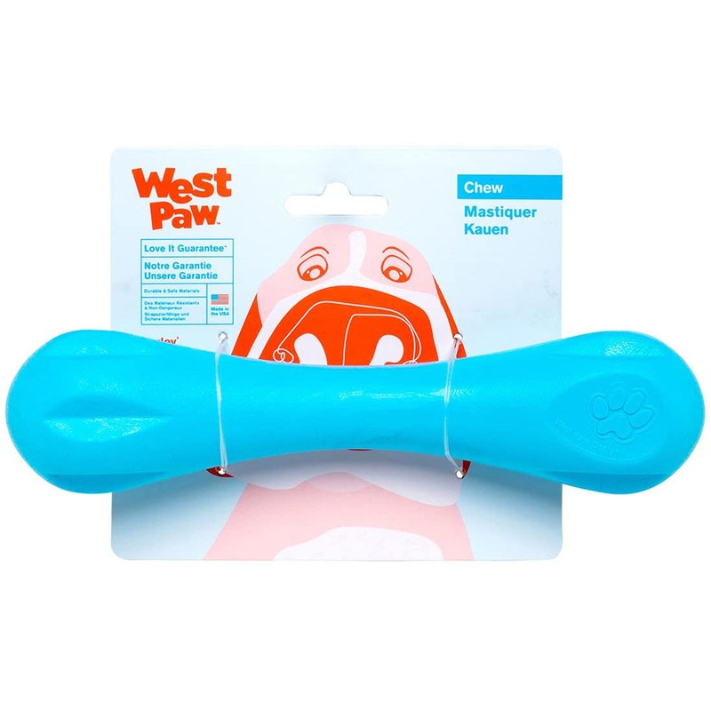 West Paw Zogoflex Hurley 4.5" Extra Small Aqua Dog Toy
