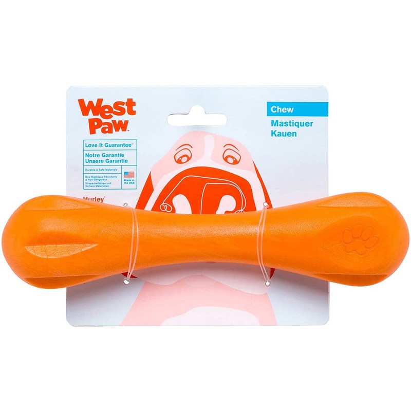West Paw Zogoflex Hurley 4.5" Extra Small Tangerine Dog Toy