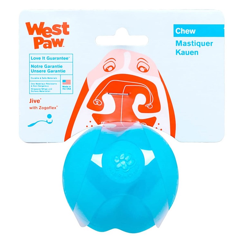 West Paw Zogoflex Jive Extra Large Aqua Dog Toy
