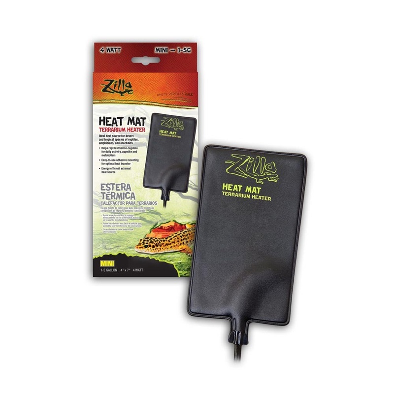 ZILLA Heat Mat Mini 1-5gal 4x7" 4W