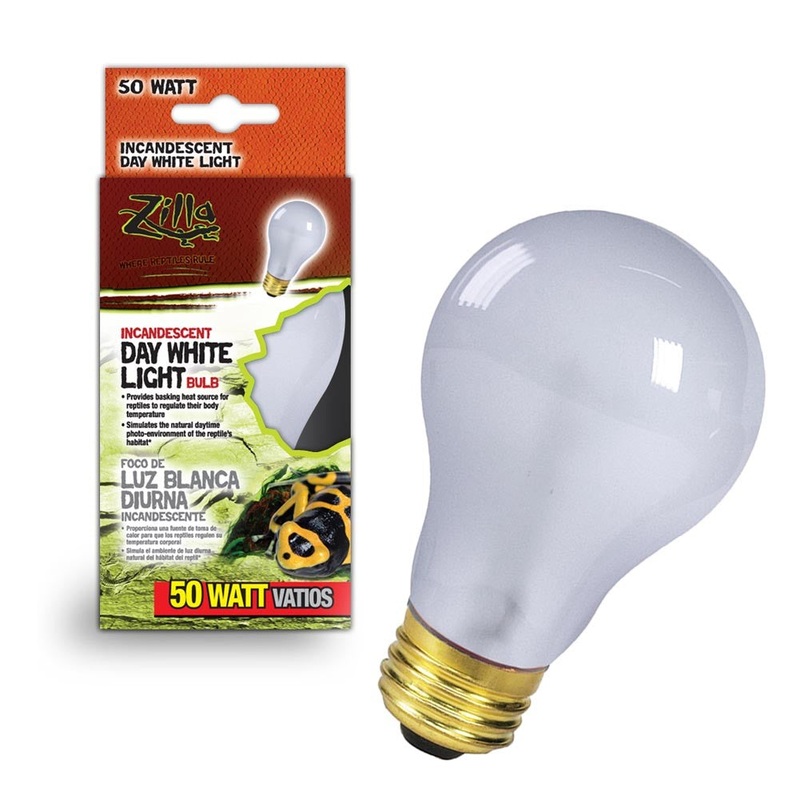 ZILLA Incandescent Day White Light Bulb 50W
